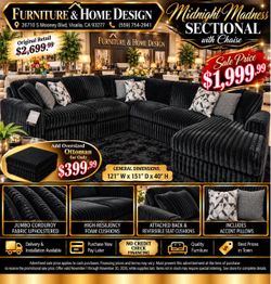 Oversized Sectional with chaise
