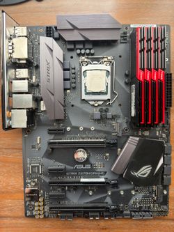 Intel i7-7700k + ASUS ROG Strix Z270H Gaming LGA 1151 ATX + 32GB 3200 RAM + Corsair H100i v2