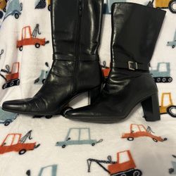 Michelle D Leather Boots (GUC)