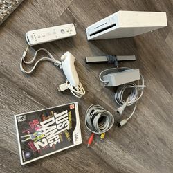 Nintendo Wii Console with controller and 1 new game ( just dance 2 )
