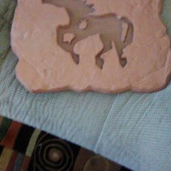 Clay Horse Wall Plaque