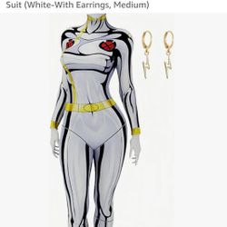 
Storm Costume Jumpsuit Womens Superhero Storm Cosplay Bodysuit Adult Halloween Full Body Zentai Suit 