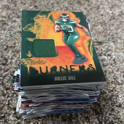 109, 2024 NFL Panini Absolute Football Card Lot With 2 Jersey Memorabilia Cards