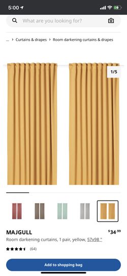 IKEA MAJGULL curtains Sage 