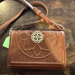 Brighton Ferrara Slim Organizer Wallet-Brown Leather