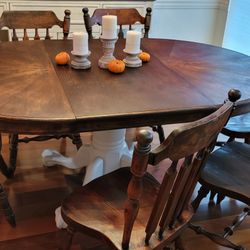 Rustic Antique Farmhouse Dining Set