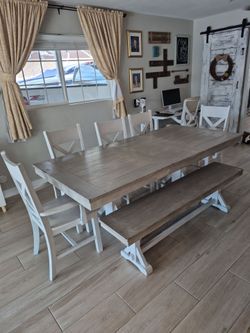 World Market Farmhouse Dining Table for 8