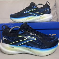 Brooks Glycerin 22 Black Cobalt Athletic Running Shoes Men’s Size 10 2E