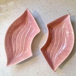 Vintage L34 Lazy Susan Dishes -Pink