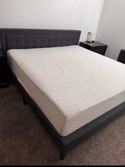 King bed and mattress