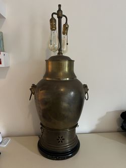Chinese Urn Samovar Converted Lamp