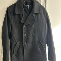 Joseph Abboud Double-Breasted Signature Peacoat