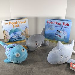 Pout Pout Fish Plush and Books