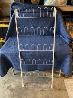 White Wire Shoe Rack Organizer