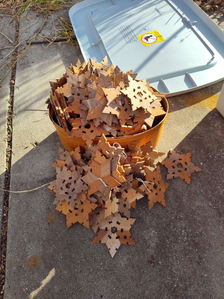 Wooden Snowflakes