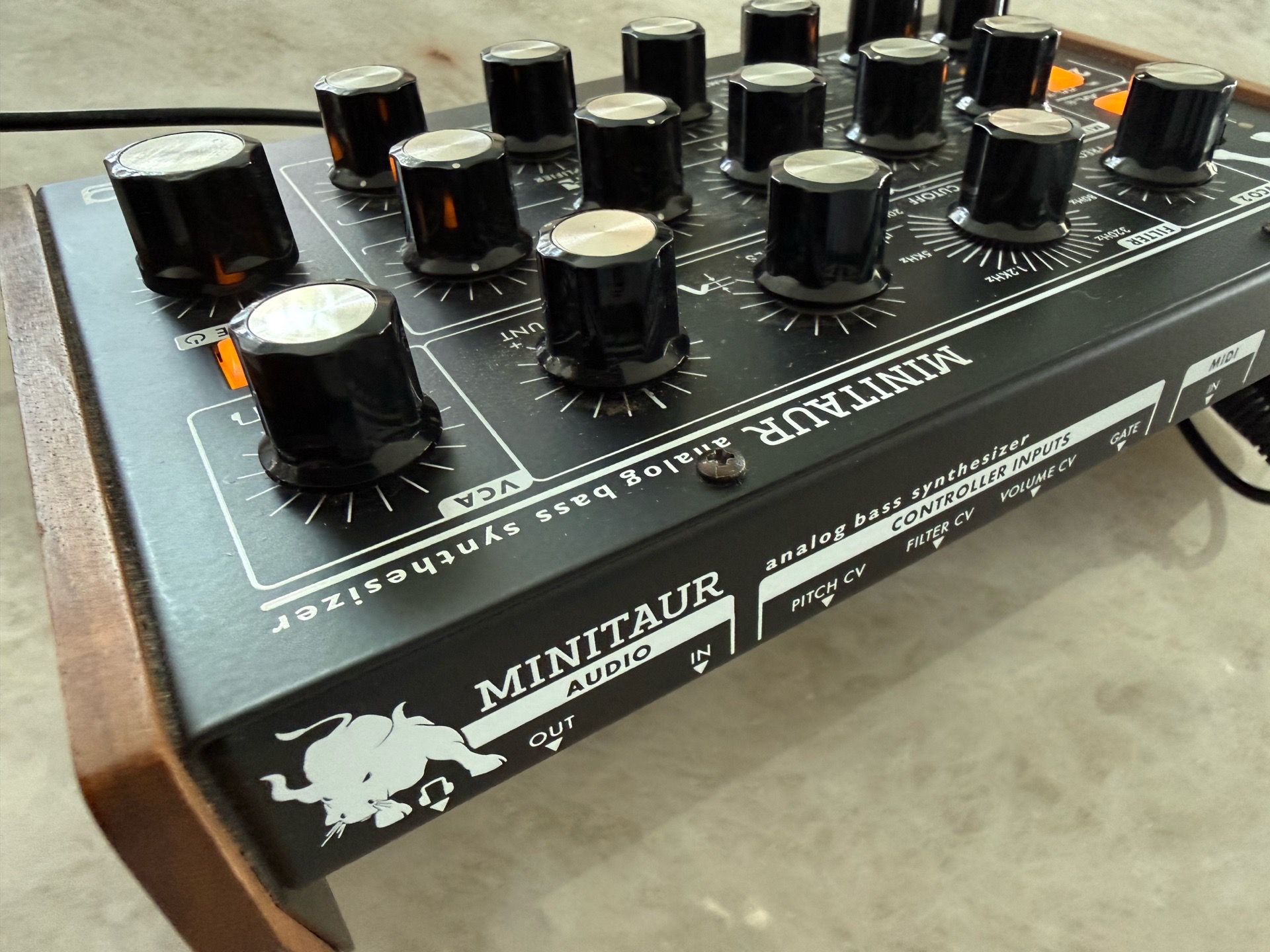 Moog Minataur Synth with custom Walnut Sides