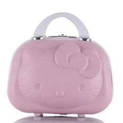 Hello Kitty Embossed Pink Cosmetic Case