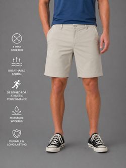 George [George] Khaki Golf Shorts 9" Inseam Tan Beige Size 34