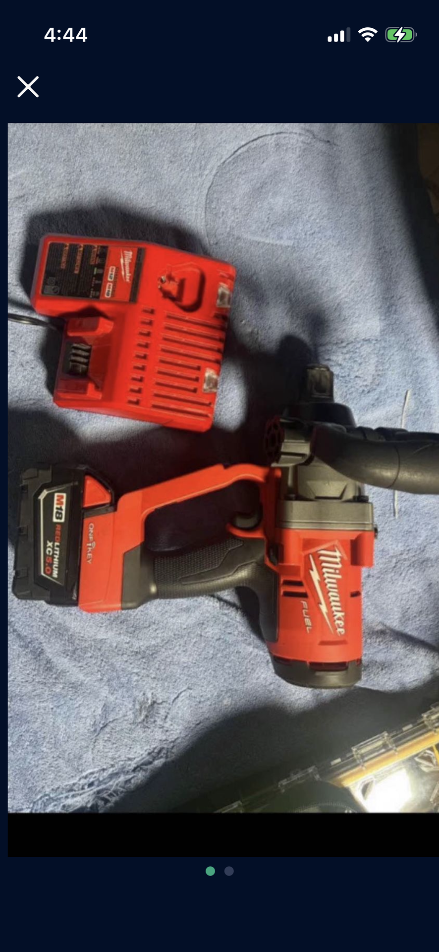 Milwaukee M18 FUEL ONE-KEY 18V Lithium- Ion Brushless Cordless 1 in Impact $660 1 batte firm price