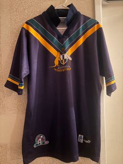 Vintage 1999 Puma Australia Coca-Cola International Rules Jersey - Size XL