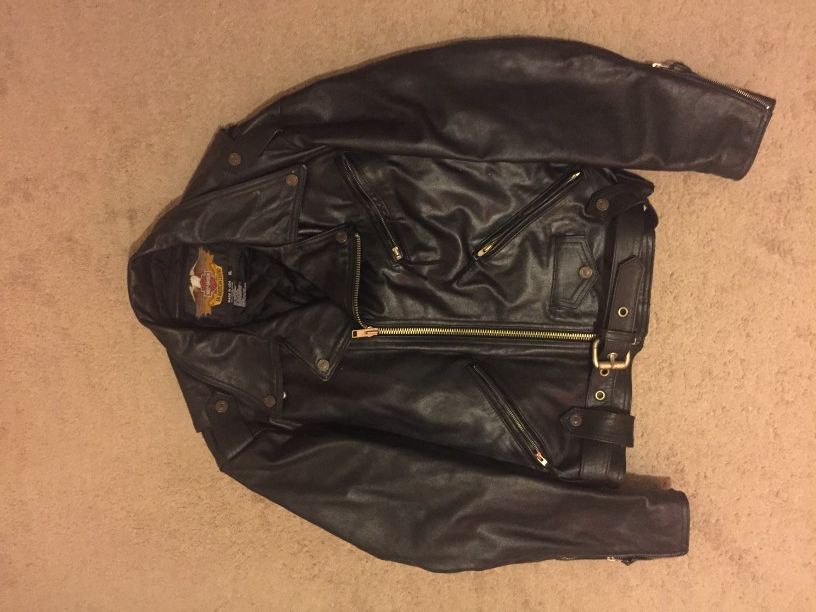 Harley Davidson Classic Leather Motorcycle Jacket