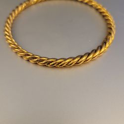 Gold Plated Bangle Bracelet