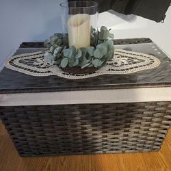 New WICKER Storage  Chest