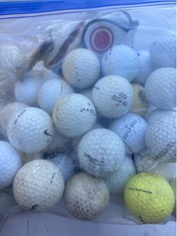 Golf balls and golf clubs, hybrids driving irons fairways