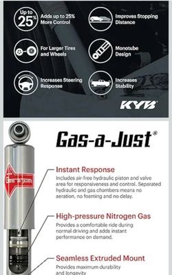 KYB REAR SHOCKS - CHEVY 1500, DODGE RAM 1500, 2WD or 4WD