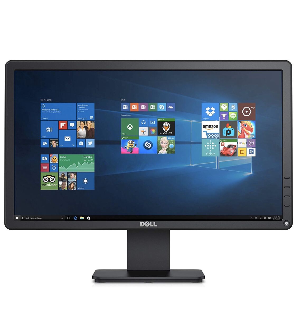 Dell 20” computer monitor E2015HVf VGA