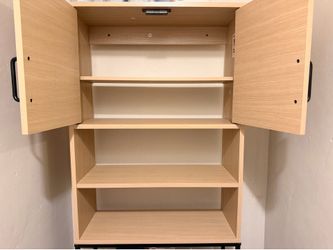 Over the toilet Oak Storage Cabinet