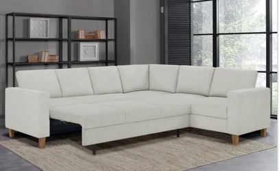 Thomasville Dillard Fabric Convertible Sleeper Sectional
