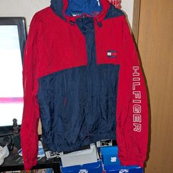 Vintage Tommy Hilfiger Windbreaker Jacket Size 2XL