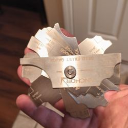 Anchor Weld Fillet Gauge