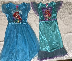 Disney Little Mermaid Size 4T Night Gowns