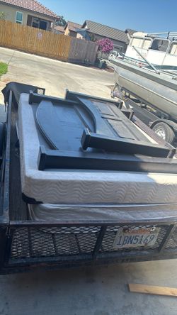 Full size bed with frame