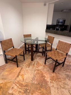 Dining table and chairs