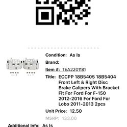 New rotors for Ford F150