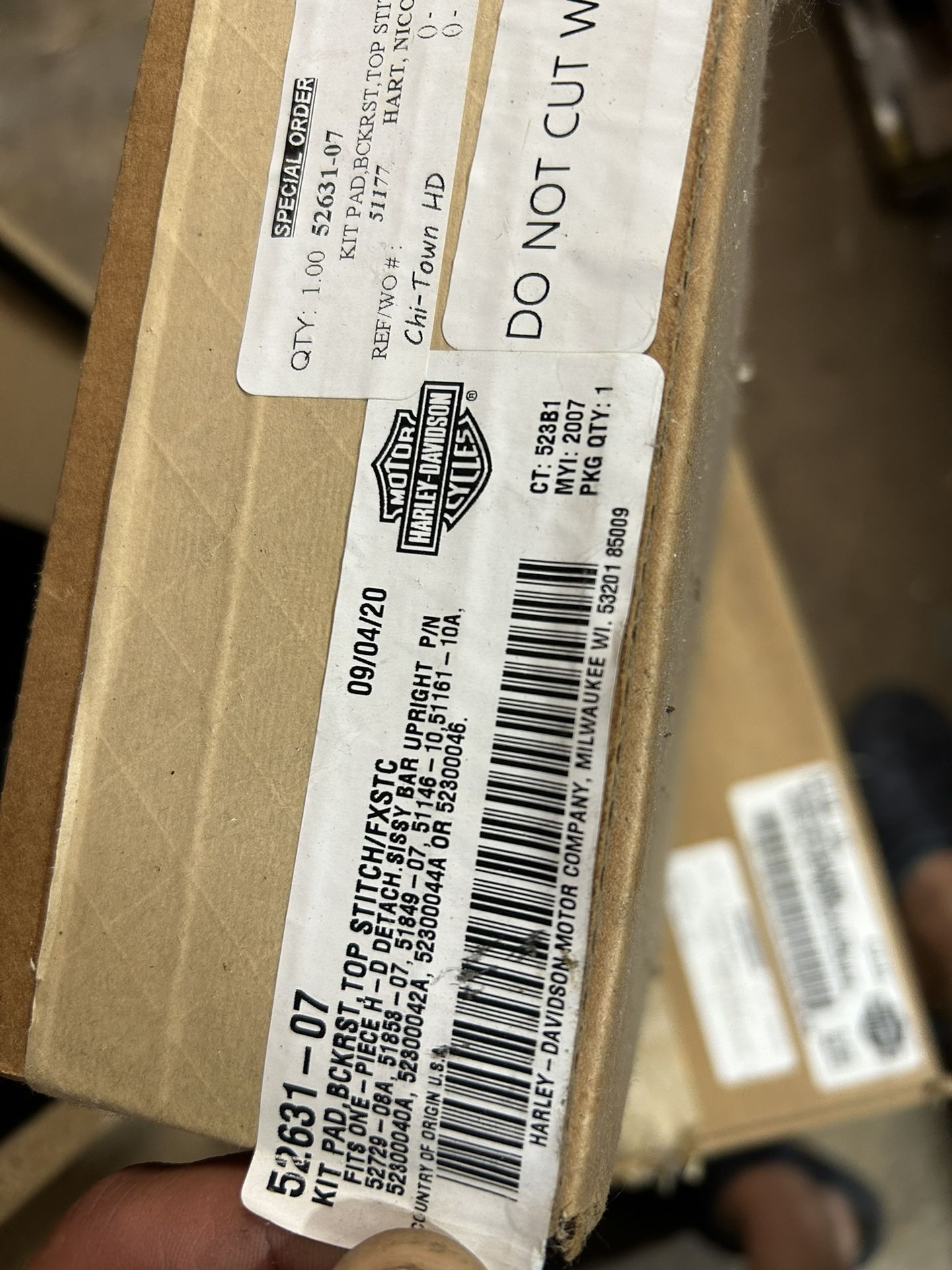 2015 Harley Davidson Sportster Sissy Bar/backrest