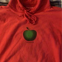 Supreme Apple Hoodie (Red)