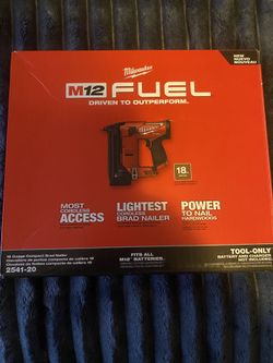 Milwaukee M12 Brad Nailer 18ga Tool Only  