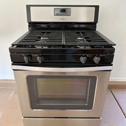 Whirlpool Gas Stove 30” (1 Month Warranty)