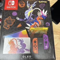 Nintendo Switch Oled Pokémon Edition No Games 