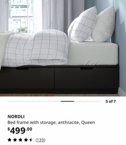 Platform Storage Bed IKEA NORDLI Queen