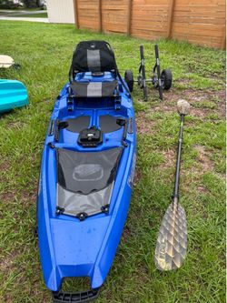 Bonafide RS117 Kayak with Werner Paddle Wilderness Systems Cart and seat