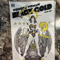 Wonder, Woman #1 Black, And Gold