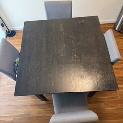 Wooden Dinning Table Plus Chairs