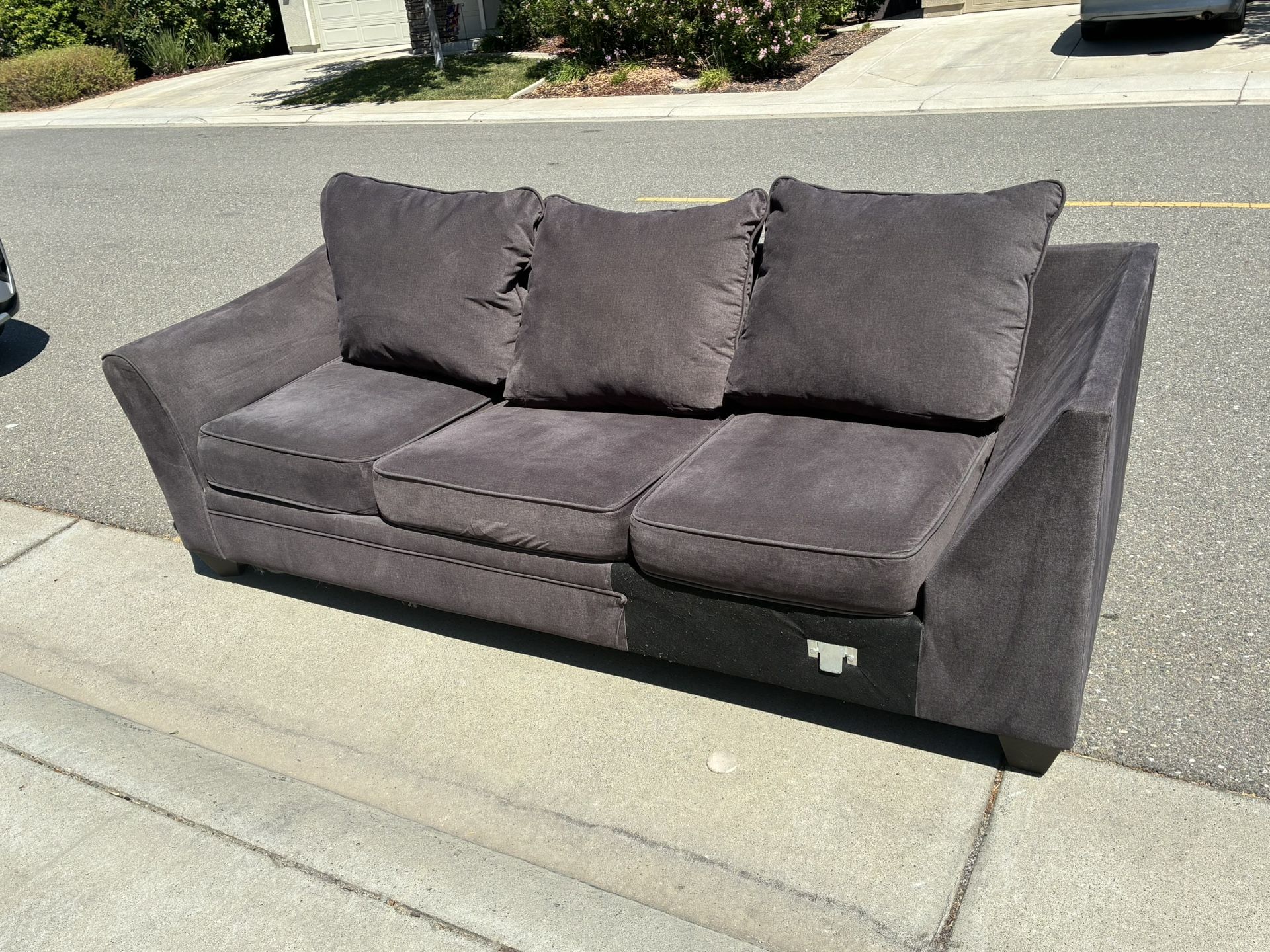 Modern Dark Gray Couch β Super Comfy!