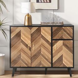3 - Door Accent Cabinet With Adjustable Shelves