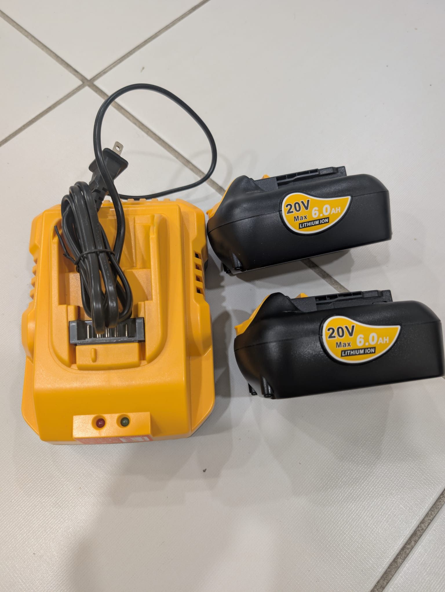 Set of Lithium Batteries with Charger